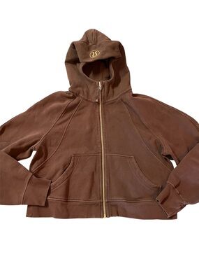 Lululemon Brown Zip-Up Hoodie Jacket - Cozy Everyday Layer. M/L oversized